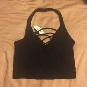 NWT Express One Eleven Halter crop top bralette S